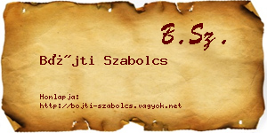 Bőjti Szabolcs névjegykártya